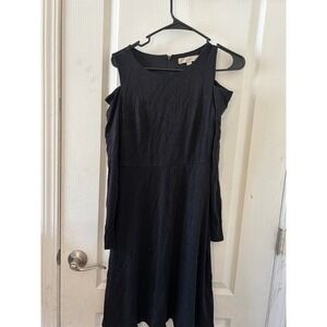 Loft‎ Off the shoulder black dress